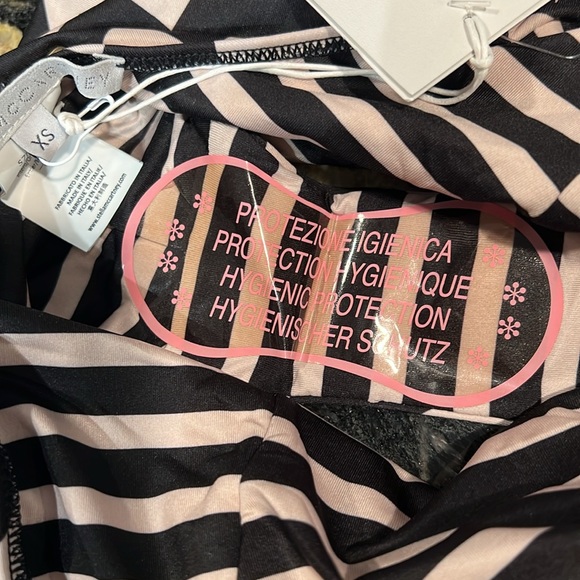 Stella McCartney Drawstring Tunnels Chevron One Piece - Picture 15 of 16